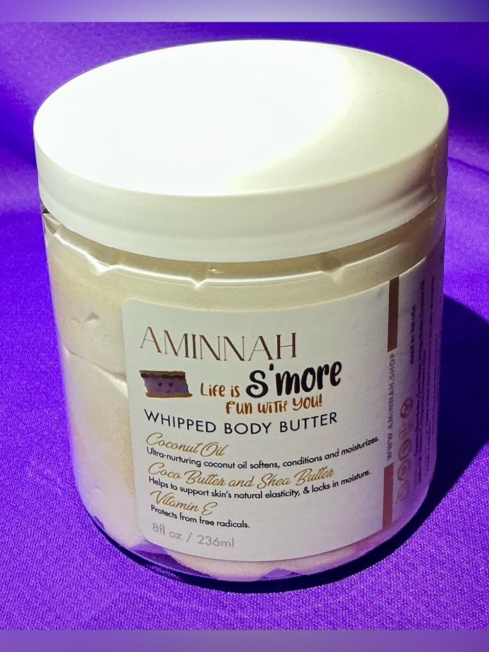 Aminnah Coconut Oil Whipped Body Butter